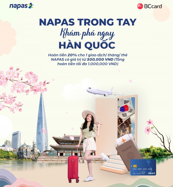▲BC카드와 NAPAS가 9월 20일까지 방한 베트남 관광객 대상으로 20% 캐시백 이벤트를 진행한다(사진=BC카드)
